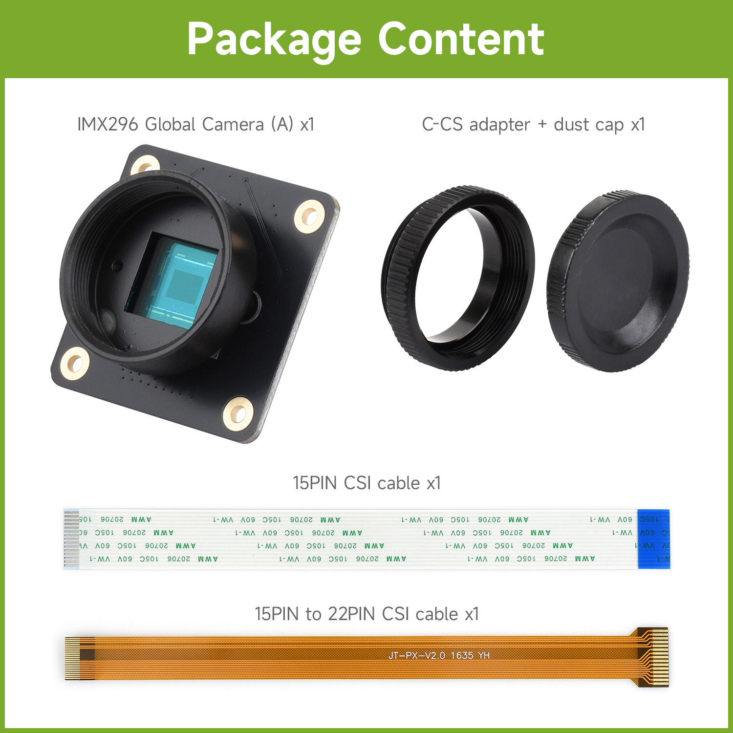 Modulo fotocamera con otturato - Raspberry Pi Global Shutter Camera Imx296 recensione e prezzo
